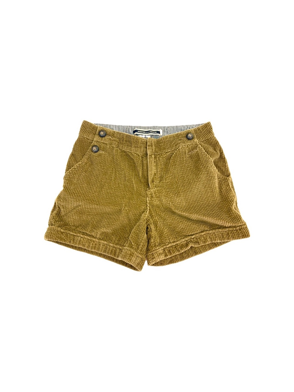 Daughters of the Liberation Anthropologie Corduroy Sailor Shorts Tan Green - 10